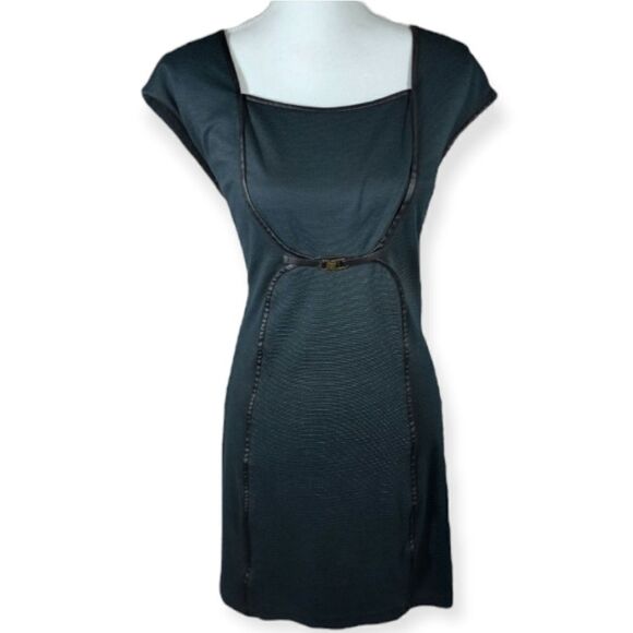 MAX STUDIO TEAL/GREEN DRESS SZ.L EUC - Picture 1 of 7